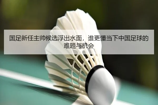 国足新任主帅候选浮出水面，谁更懂当下中国足球的难题与机会